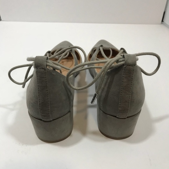 Charles David Lace Up Ankle Block Heel Point Toe 8 - Picture 6 of 8